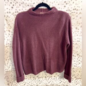 WOMENS A.N.A. CUFFED SLEEVE CREWNECK SWEATER